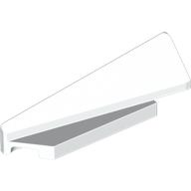 white wedge 5 x 1 x 1 1 3 with 4 x 1 base left
