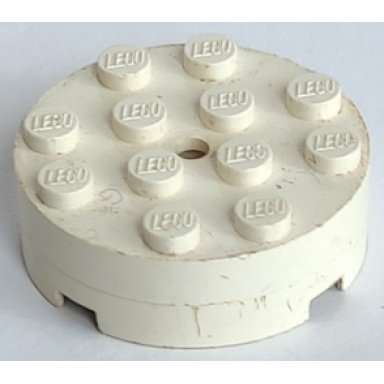 white turntable 4 x 4 complete perfectly round
