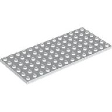 white plate 6 x 14