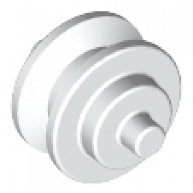 white wheel center small with stub axles pulley wheel