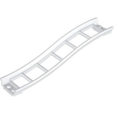 white train track roller coaster ramp small 3 bricks elevation
