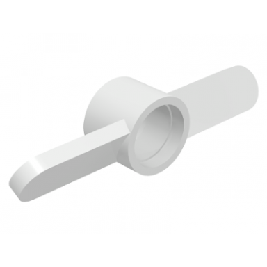 white propeller 2 blade helicopter tail