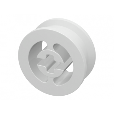 white wheel with split axle hole