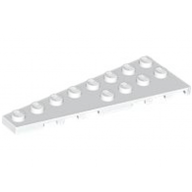white wedge plate 8 x 3 left