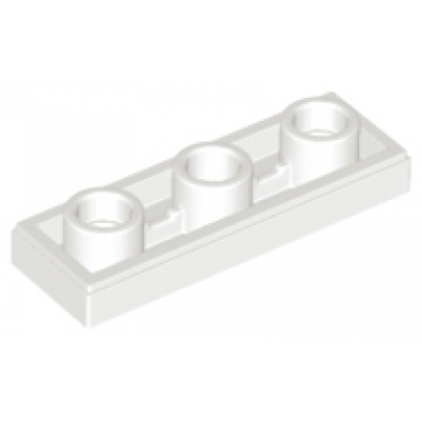 white tile modified 1 x 3 inverted with hole