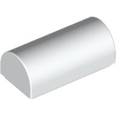 white slope curved 1 x 2 x 2 3 double
