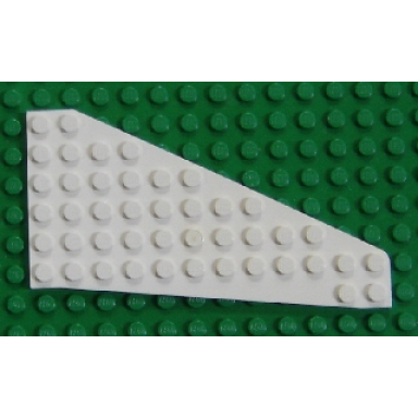 white wedge plate 7 x 12 wing right