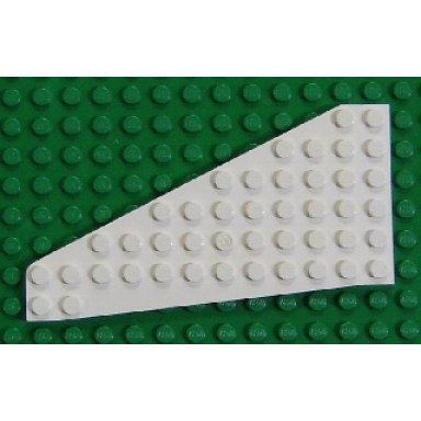 white wedge plate 7 x 12 wing left