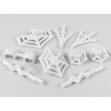 white minifigure weapon pack spider-man web effects 9 in bag multipack