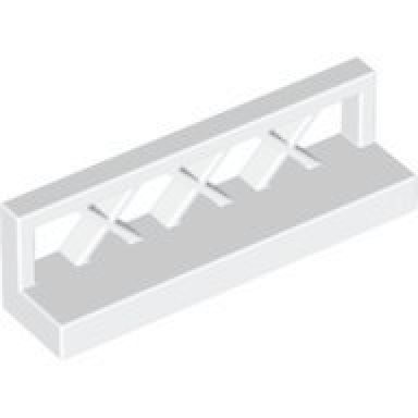 white fence 1 x 4 x 1 lattice