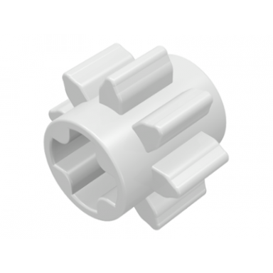 white technic gear 8 tooth
