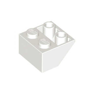 white slope inverted 45 2 x 2 with flat bottom pin