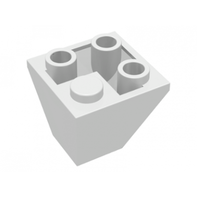 white slope inverted 45 2 x 2 double convex