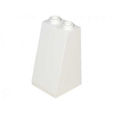 white slope 75 2 x 2 x 3 - hollow studs