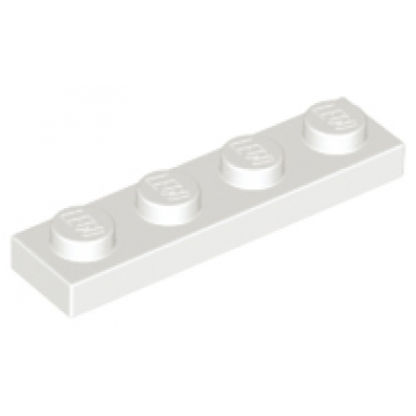 white plate 1 x 4