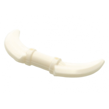 white minifigure weapon hook with double blades