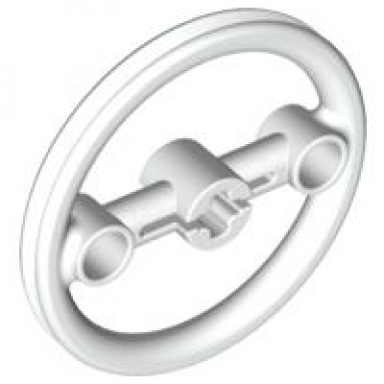 white technic steering pulley large