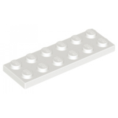 white plate 2 x 6
