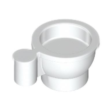 white minifigure utensil teacup