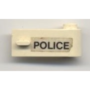 white door 1 x 3 x 1 right with police pattern sticker - set 6681