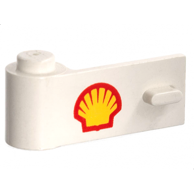 white door 1 x 3 x 1 left with shell logo pattern