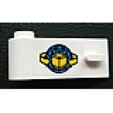 white door 1 x 3 x 1 left with box and arrows and globe pattern sticker - sets 6542 4555