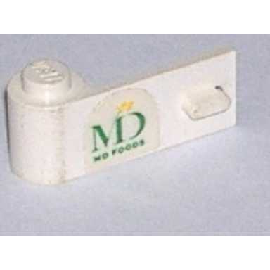 white door 1 x 3 x 1 left with md foods logo pattern sticker - set 1952