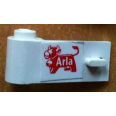 white door 1 x 3 x 1 left with arla dairy logo pattern sticker - set 1581-2