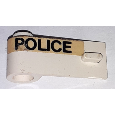 white door 1 x 3 x 1 left with wide police pattern sticker - set 621