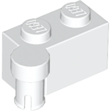 white hinge brick 1 x 4 swivel top