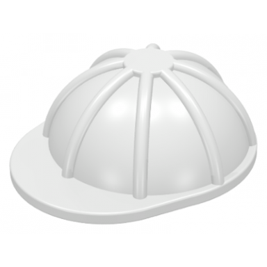 white minifigure headgear helmet construction