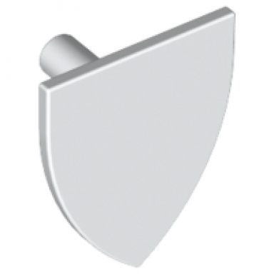 white minifigure shield triangular