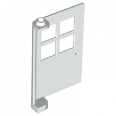 white door 1 x 4 x 5 with 4 panes