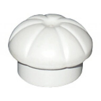 white minifigure headgear hat chef toque