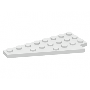 white wedge plate 8 x 4 wing left