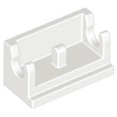 white hinge brick 1 x 2 base