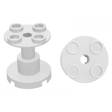 white support 2 x 2 x 2 stand with complete hole