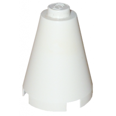 white cone 2 x 2 x 2 - solid stud
