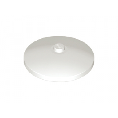 white dish 4 x 4 inverted radar with solid stud