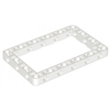 white technic liftarm modified frame thick 7 x 11 open center