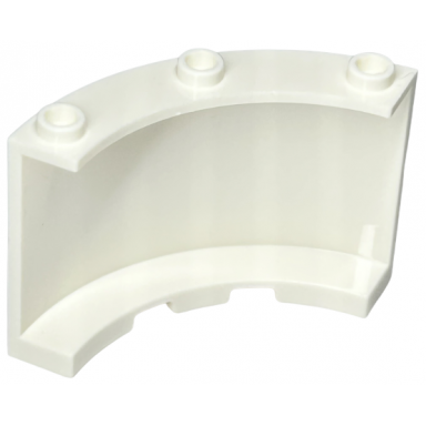 white cylinder quarter 4 x 4 x 3
