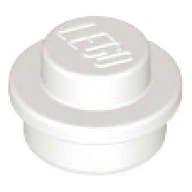 white plate round 1 x 1