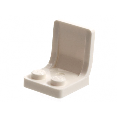 white minifigure utensil seat chair 2 x 2