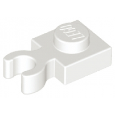 white plate modified 1 x 1 with open o clip thick vertical grip