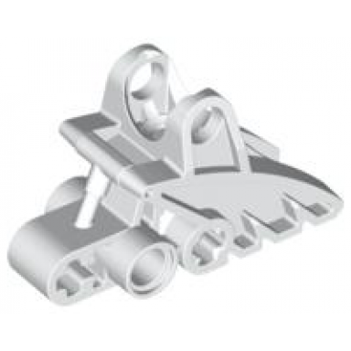 white bionicle foot with ball joint socket 2 x 3 x 5