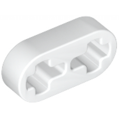 white technic liftarm thin 1 x 2 - axle holes