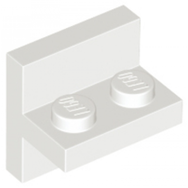 white bracket 2 x 2 - 1 x 2 centered