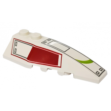 white wedge 6 x 2 right with arc-170 pattern