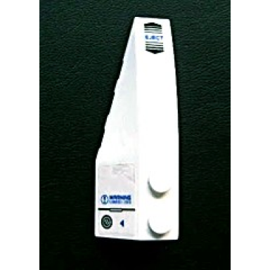 white wedge 6 x 2 left with eject with black arrows and warning flammable liquid pattern stickers - set 7705