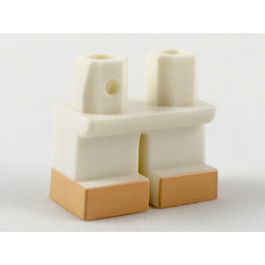 white legs short with light nougat feet pattern